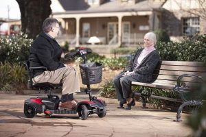 Alternative Image of a Power Scooter (in a real life setting)